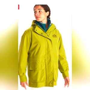 Marmot 78 All weather parka cilantro color Size Large.